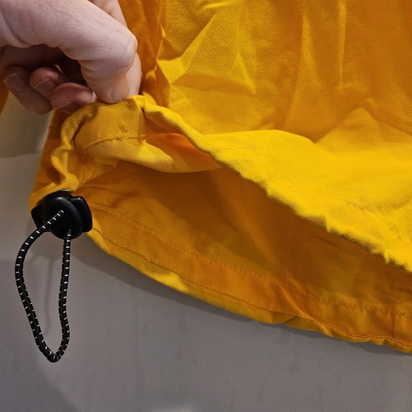 Vintage rare y2k Hype yellow windbreaker hood pullover checkered colorful M - Picture 7 of 10